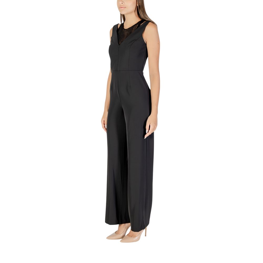 Rinascimento Black Polyester Jumpsuit | Regal Royce