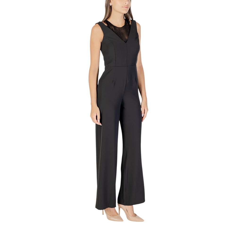 Rinascimento Black Polyester Jumpsuit | Regal Royce