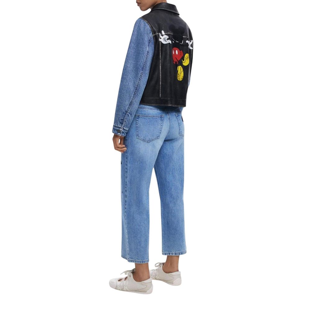 Desigual Blue Cotton Denim Jacket | Regal Royce