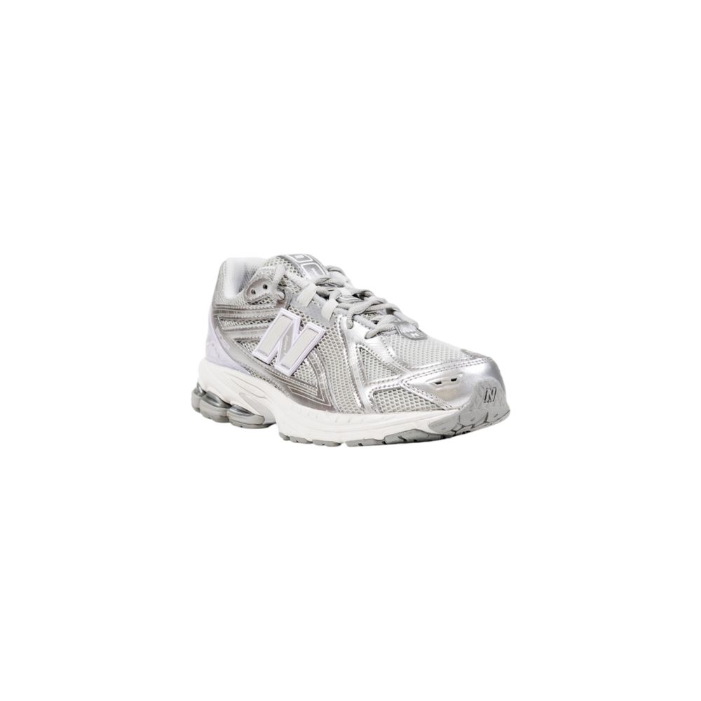 New Balance Silver Synthetic Athletic Sneakers | Regal Royce