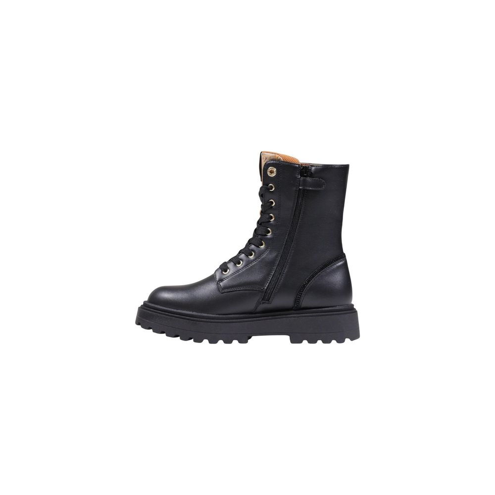 Alviero Martini Prima Classe Black Polyethylene Lace-Up Boots | Regal Royce