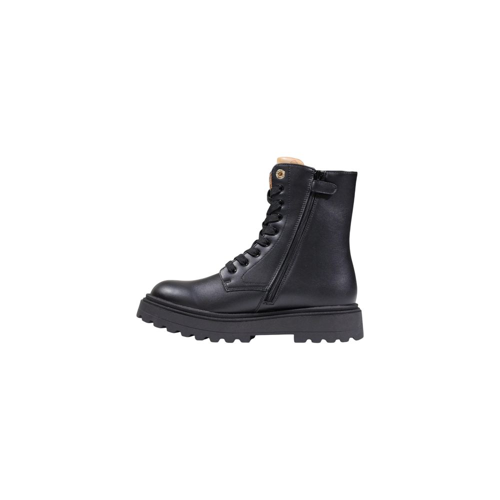 Alviero Martini Prima Classe Black Polyethylene Lace-Up Boots | Regal Royce