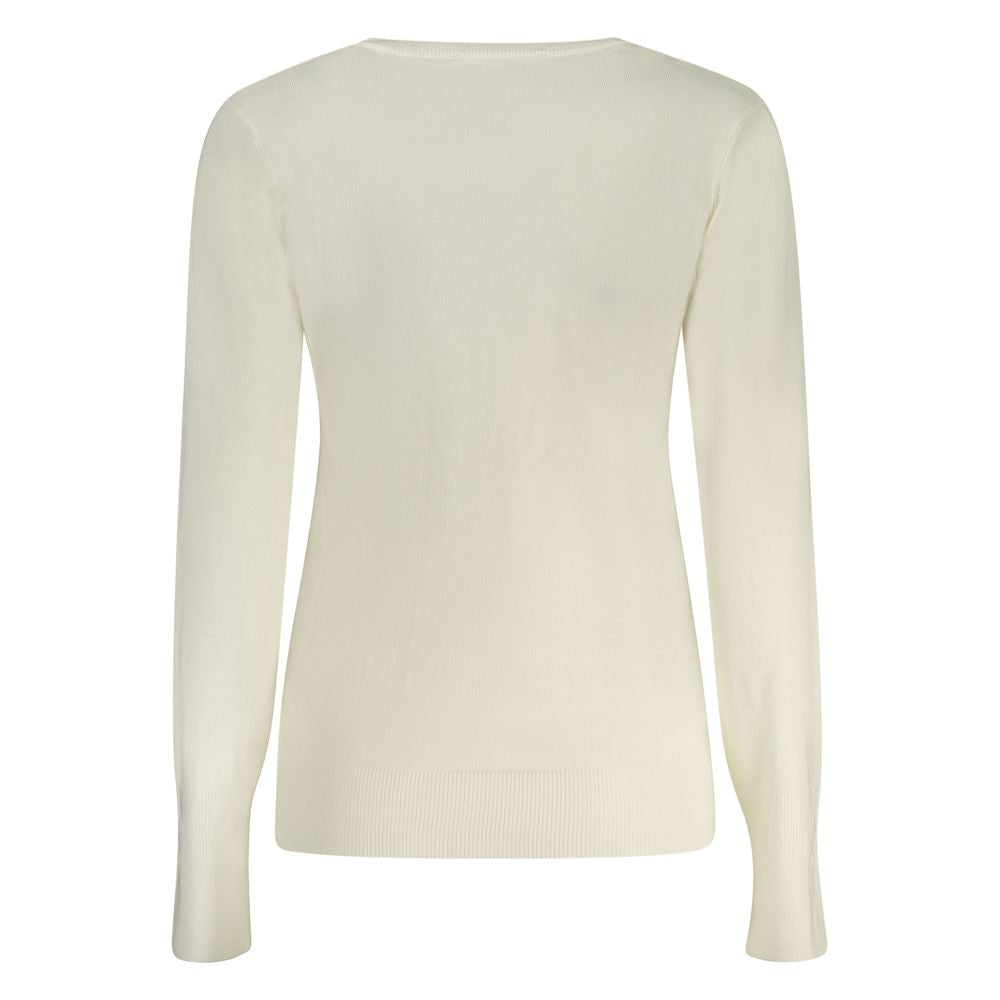 Guess Jeans Bianco Viscosa Women Sweater | Regal Royce
