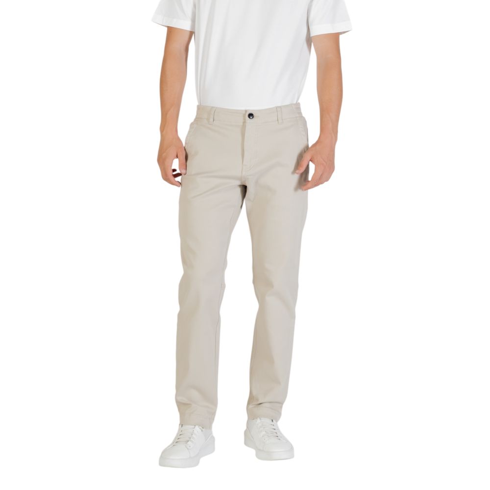 Hugo Boss Beige Polyester Casual Pants | Regal Royce