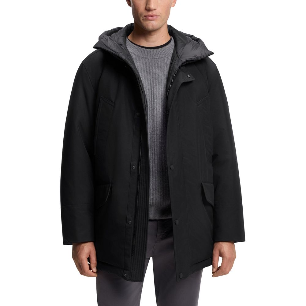 Hugo Boss Black Polyester Full-Length Jacket | Regal Royce