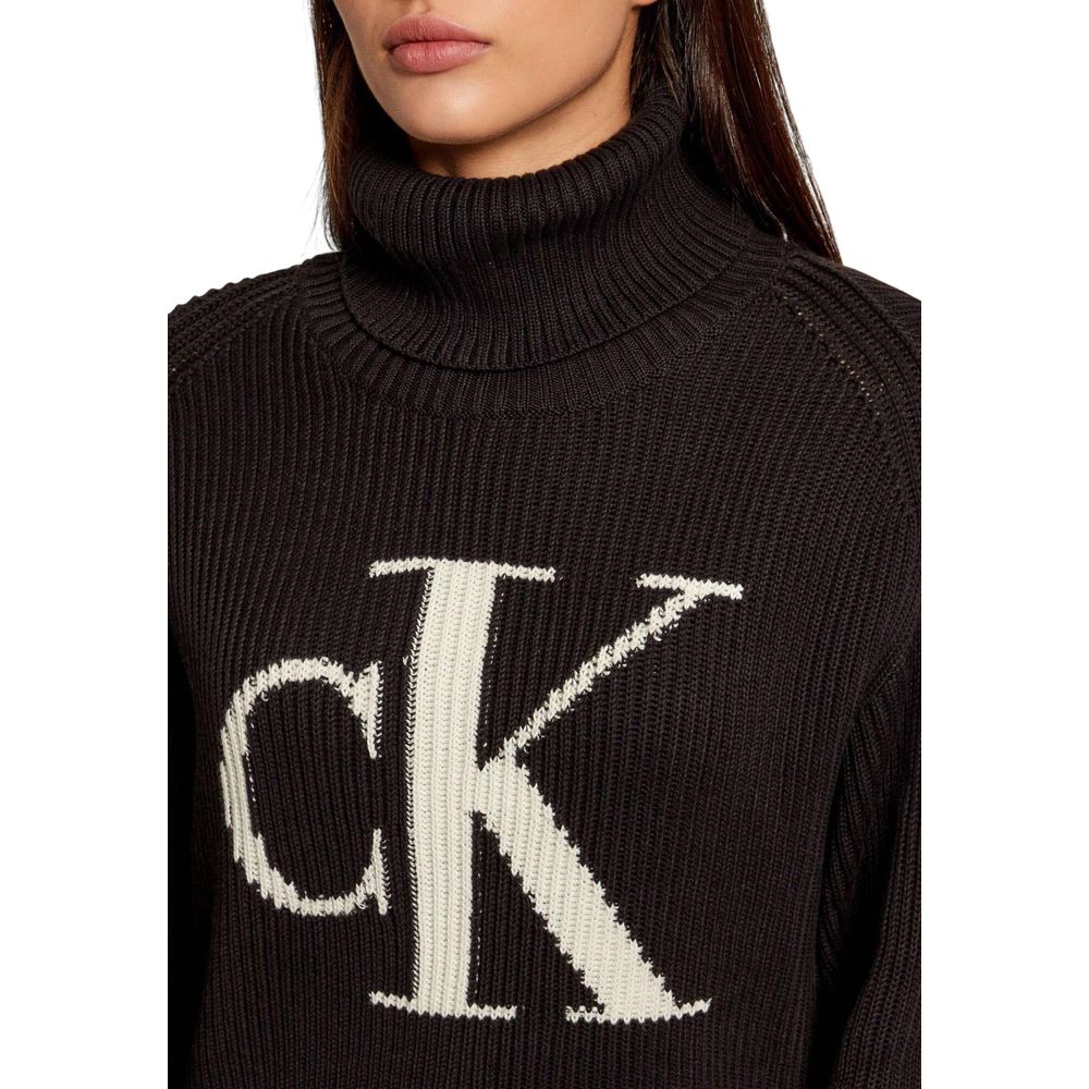 Calvin Klein Jeans Black Cotton Sweatshirt | Regal Royce