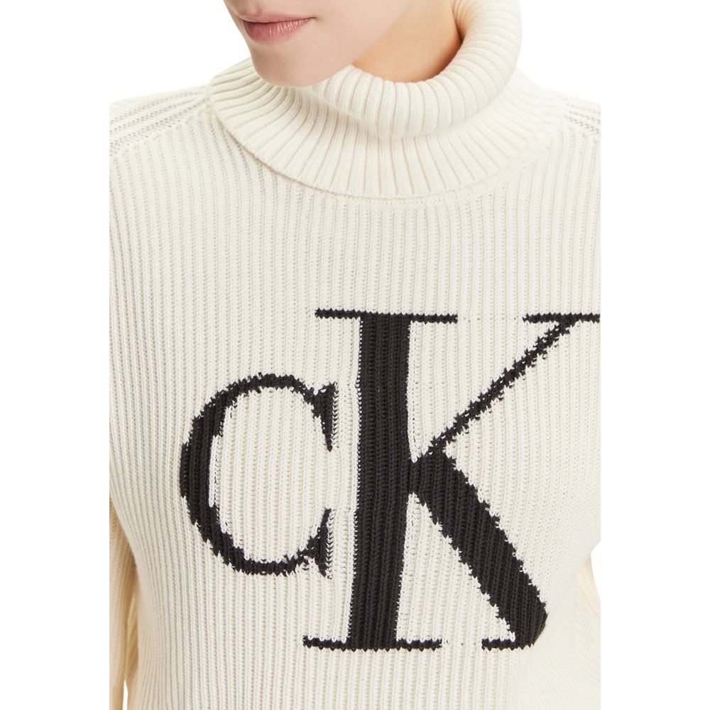 Calvin Klein Jeans Beige Cotton Sweatshirt | Regal Royce