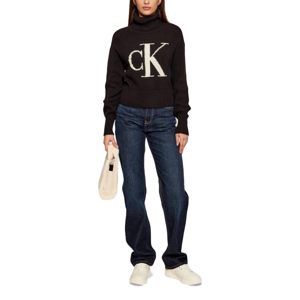 Calvin Klein Jeans Black Cotton Sweatshirt | Regal Royce