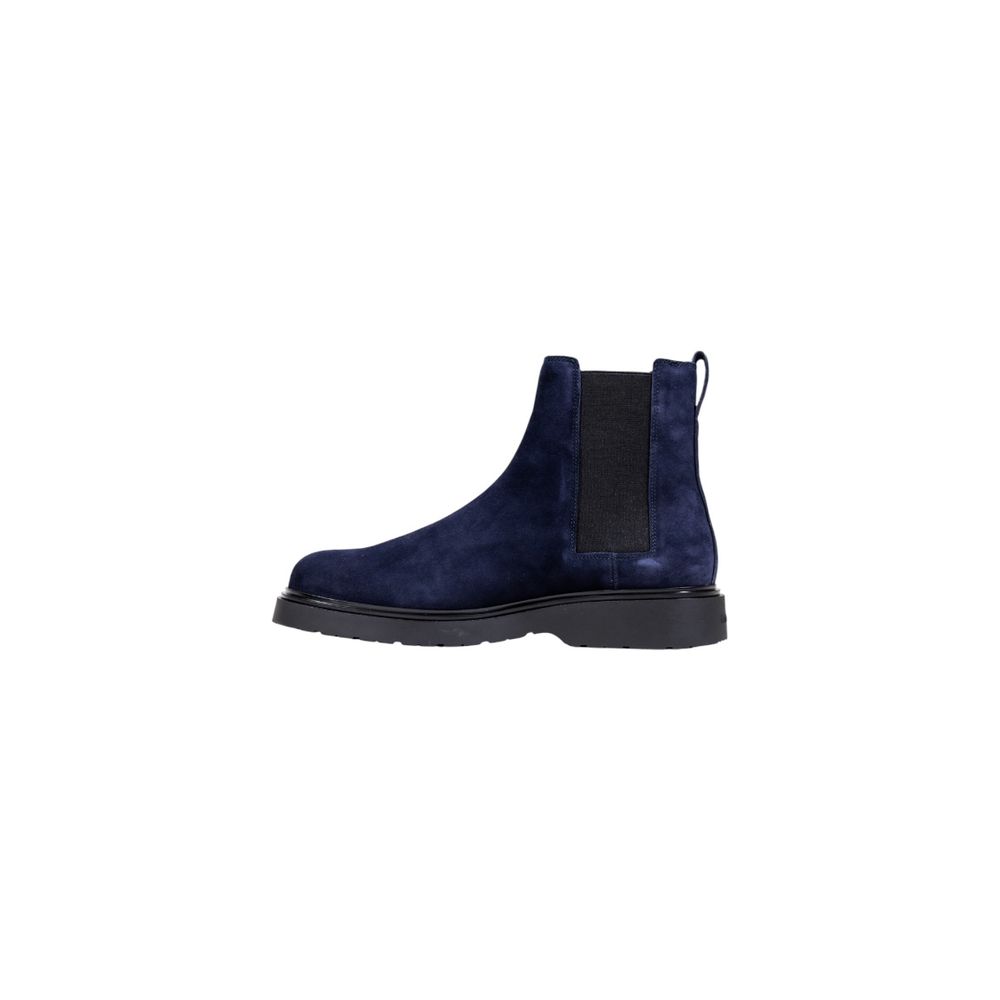 Calvin Klein Jeans Blue Suede Leather Chelsea Boots | Regal Royce