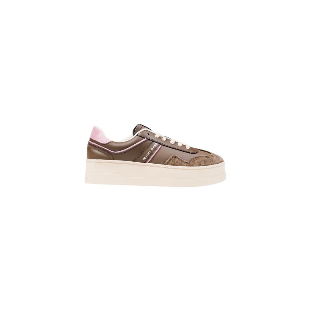 Tommy Hilfiger Jeans Brown Artificial Leather Sneakers | Regal Royce
