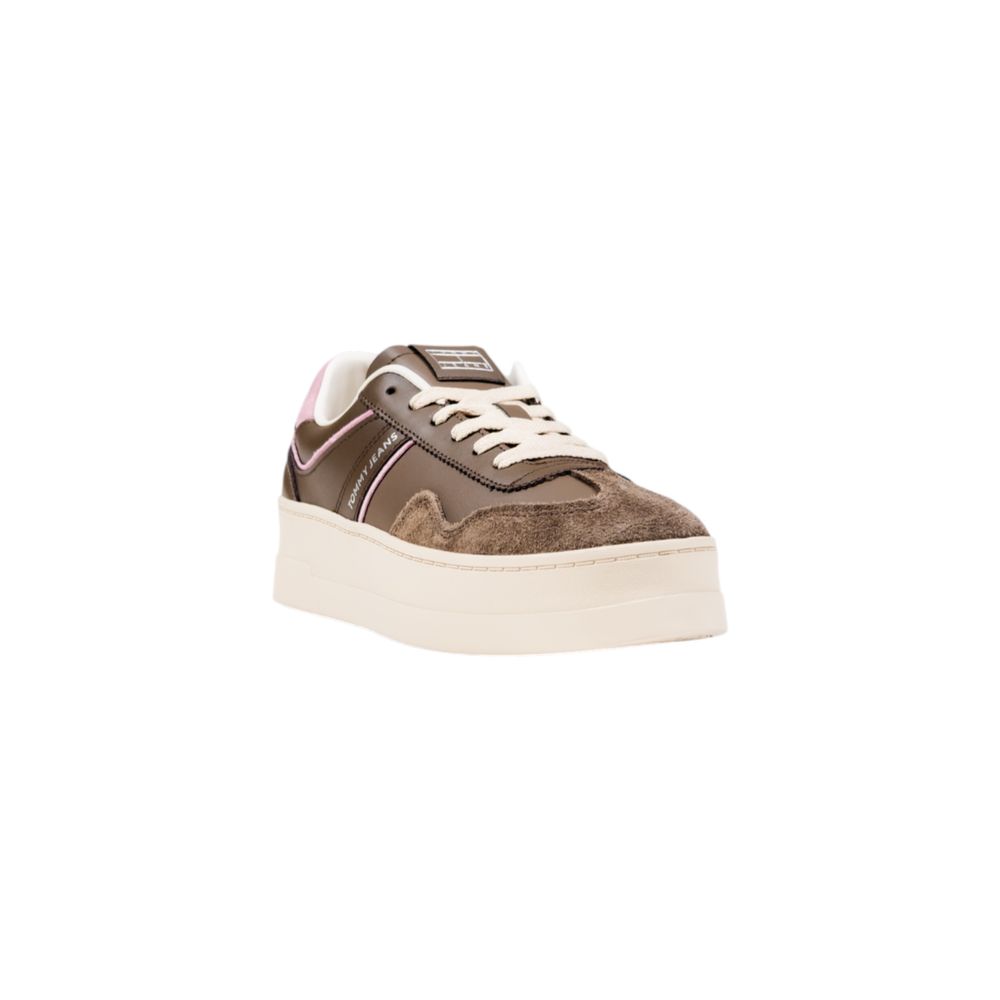 Tommy Hilfiger Jeans Brown Artificial Leather Sneakers | Regal Royce