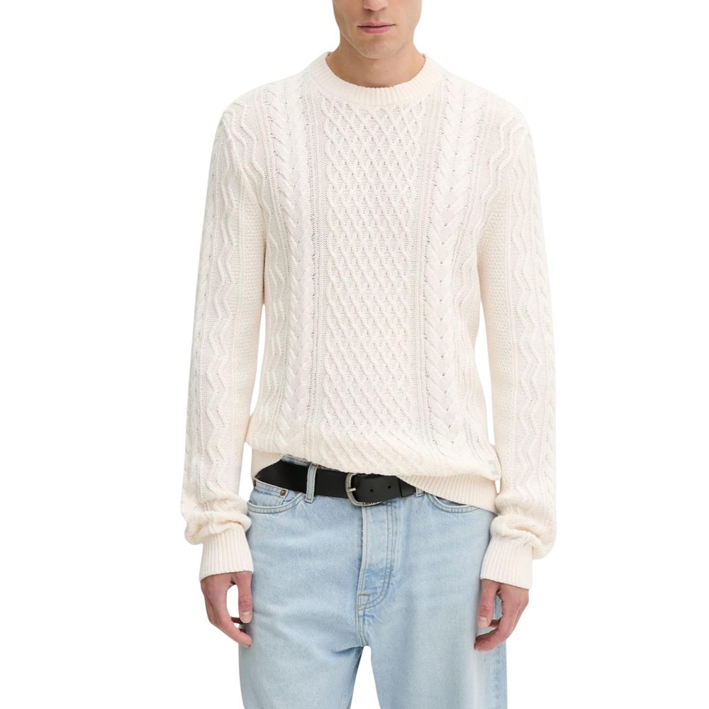 Tommy Hilfiger Jeans Cream Recycled Cotton Sweatshirt | Regal Royce