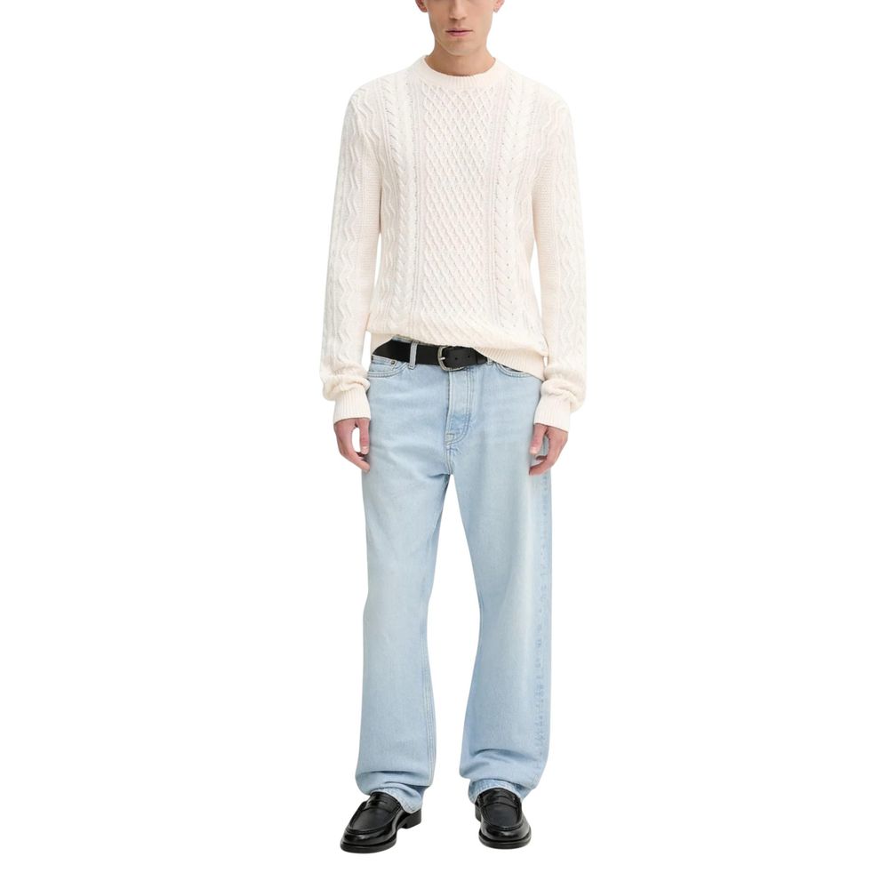 Tommy Hilfiger Jeans Cream Recycled Cotton Sweatshirt | Regal Royce