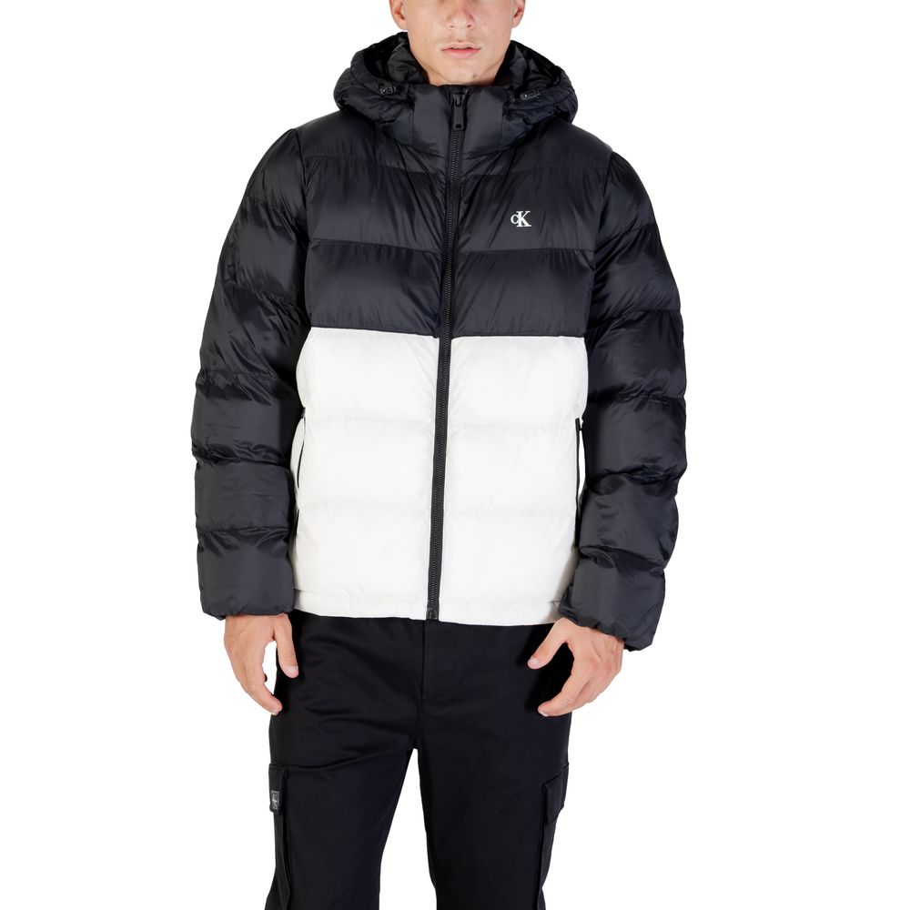 Calvin Klein Jeans Cream Polyamide Coat | Regal Royce