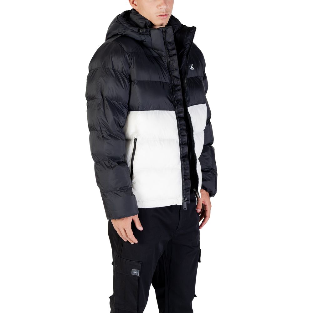 Calvin Klein Jeans Cream Polyamide Coat | Regal Royce