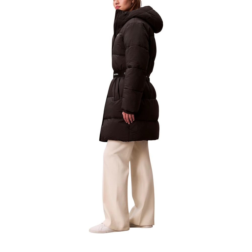 Calvin Klein Jeans Black Polyamide Coat | Regal Royce