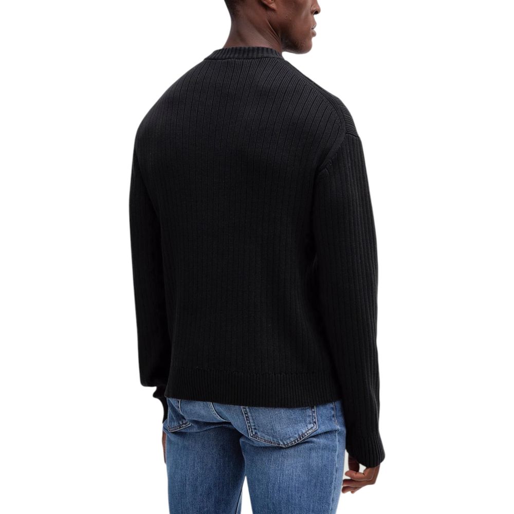 Calvin Klein Jeans Black Cotton Sweatshirt | Regal Royce