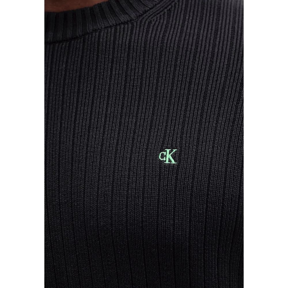 Calvin Klein Jeans Black Cotton Sweatshirt | Regal Royce
