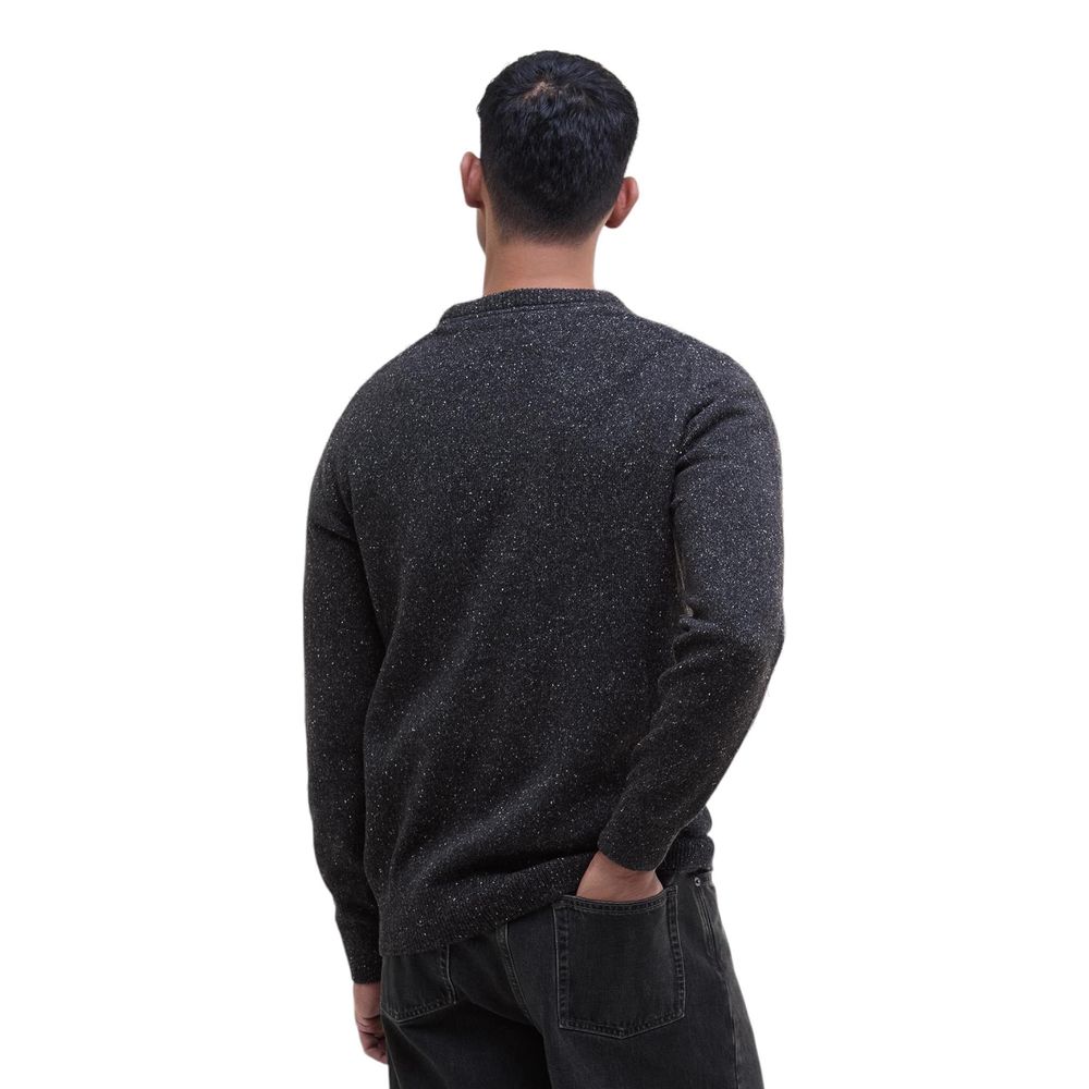Barbour Black Wool Sweatshirt | Regal Royce