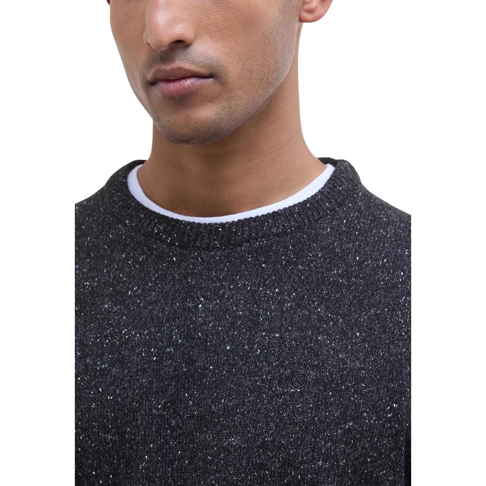 Barbour Black Wool Sweatshirt | Regal Royce