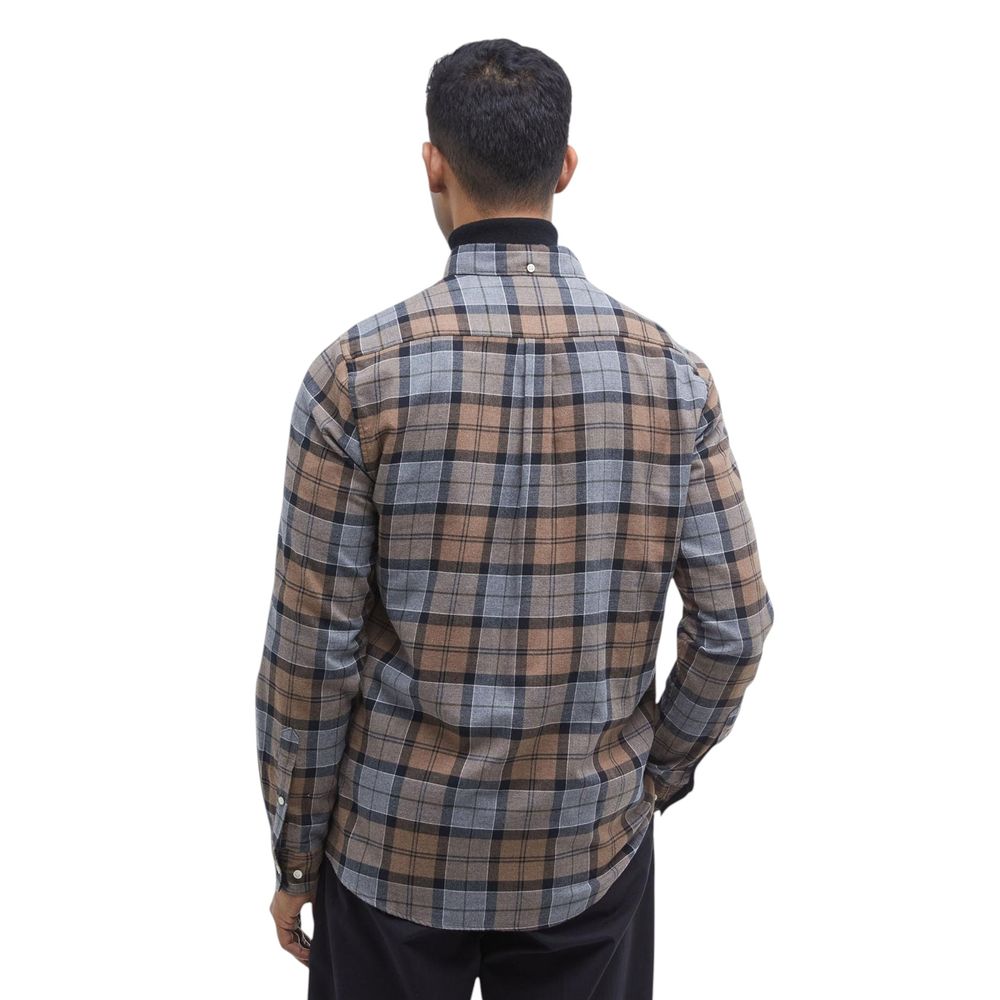 Barbour Beige Cotton Pattern Shirt | Regal Royce