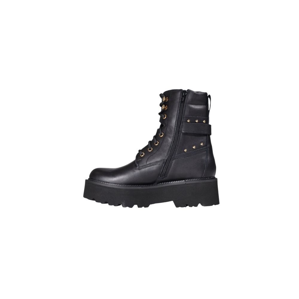 Cult Black Leather Lace-Up Boots | Regal Royce