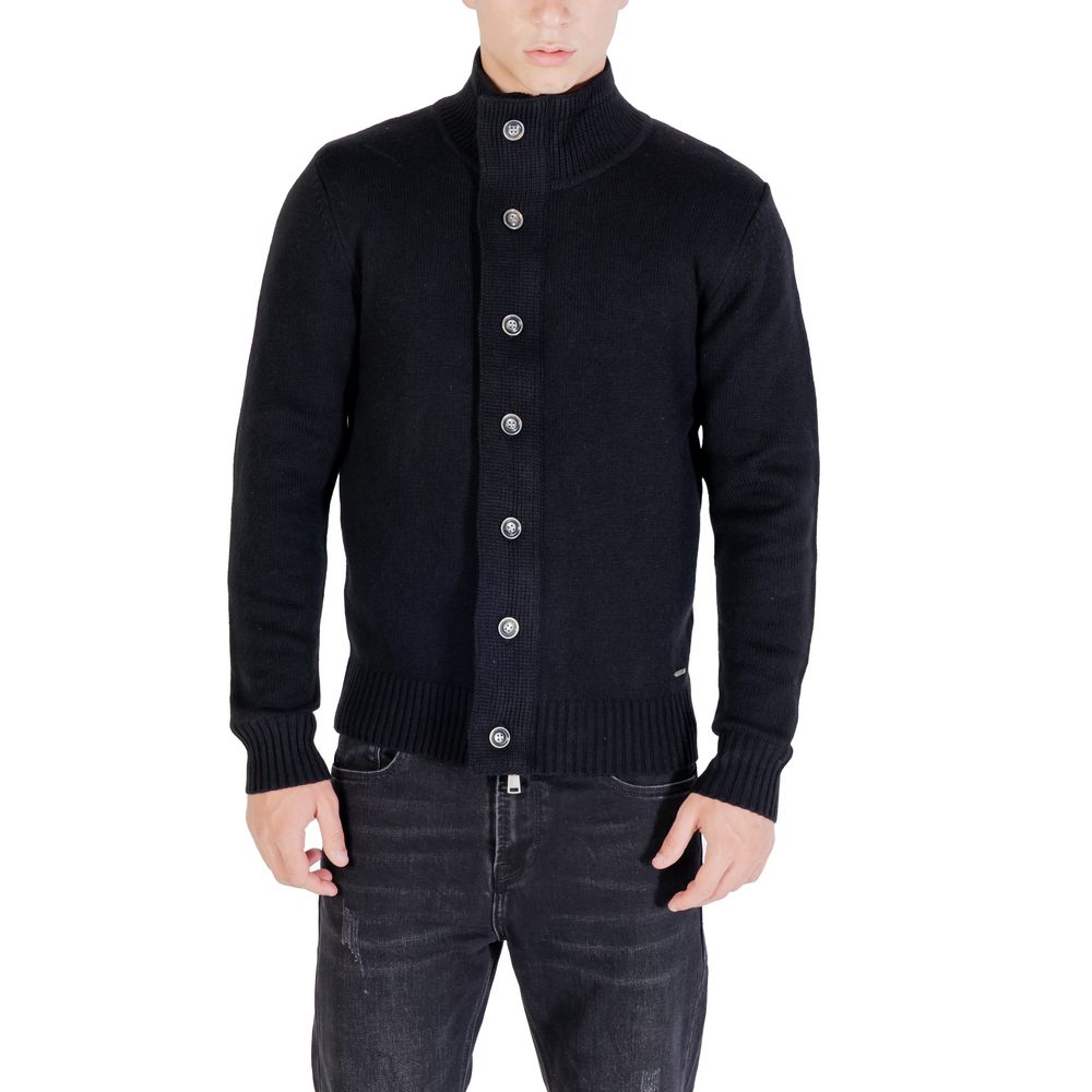 Gianni Lupo Black Marabou Sweatshirt | Regal Royce