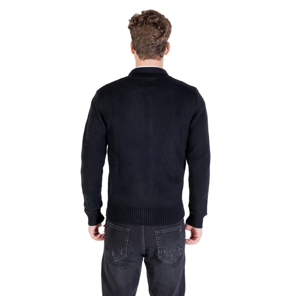 Gianni Lupo Black Marabou Sweatshirt | Regal Royce