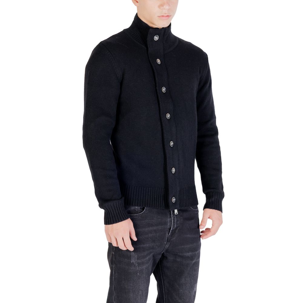 Gianni Lupo Black Marabou Sweatshirt | Regal Royce