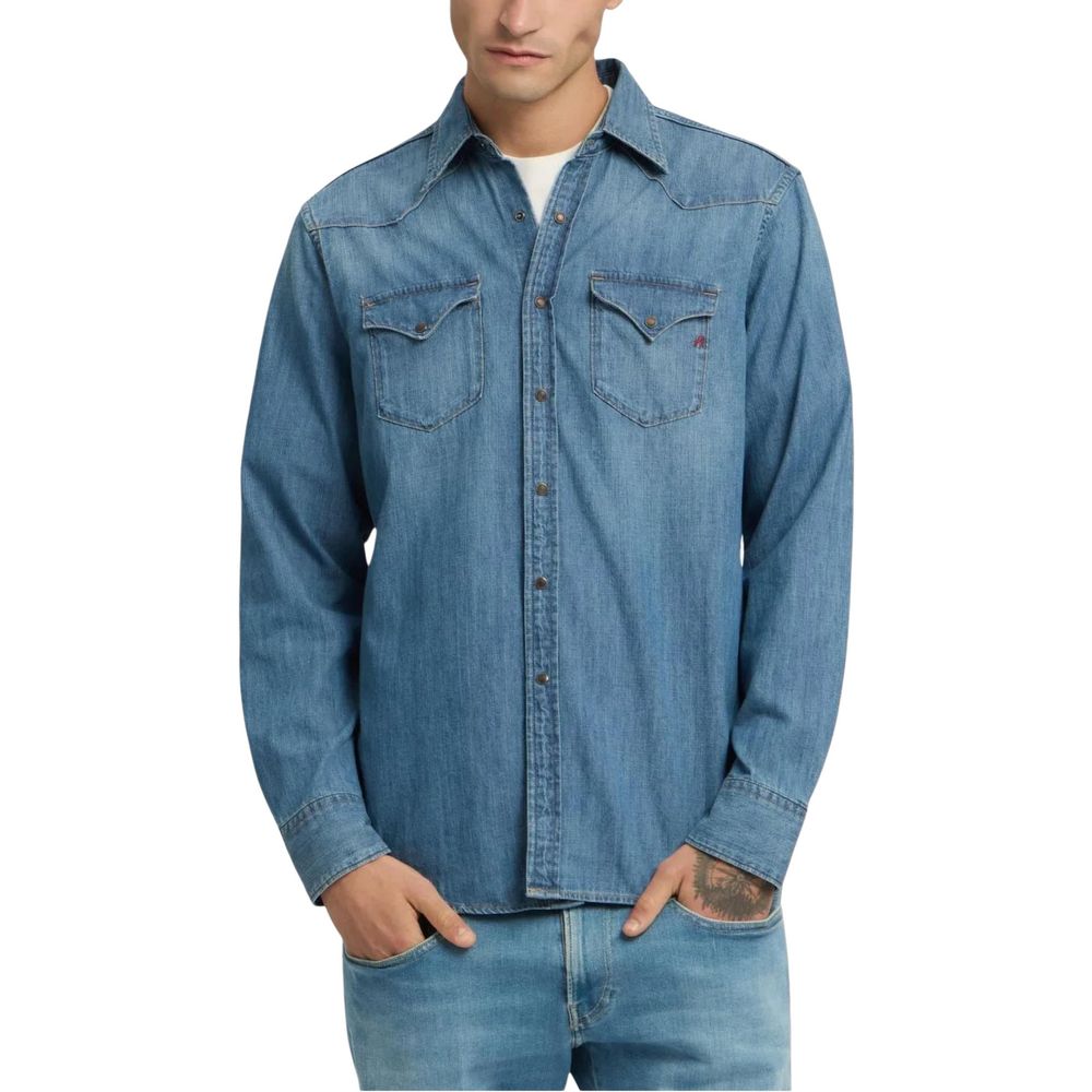 Replay Blue Denim Shirt | Regal Royce