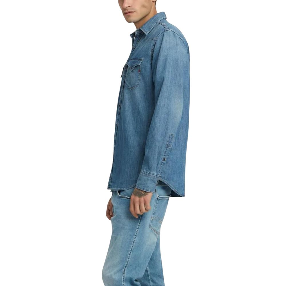 Replay Blue Denim Shirt | Regal Royce