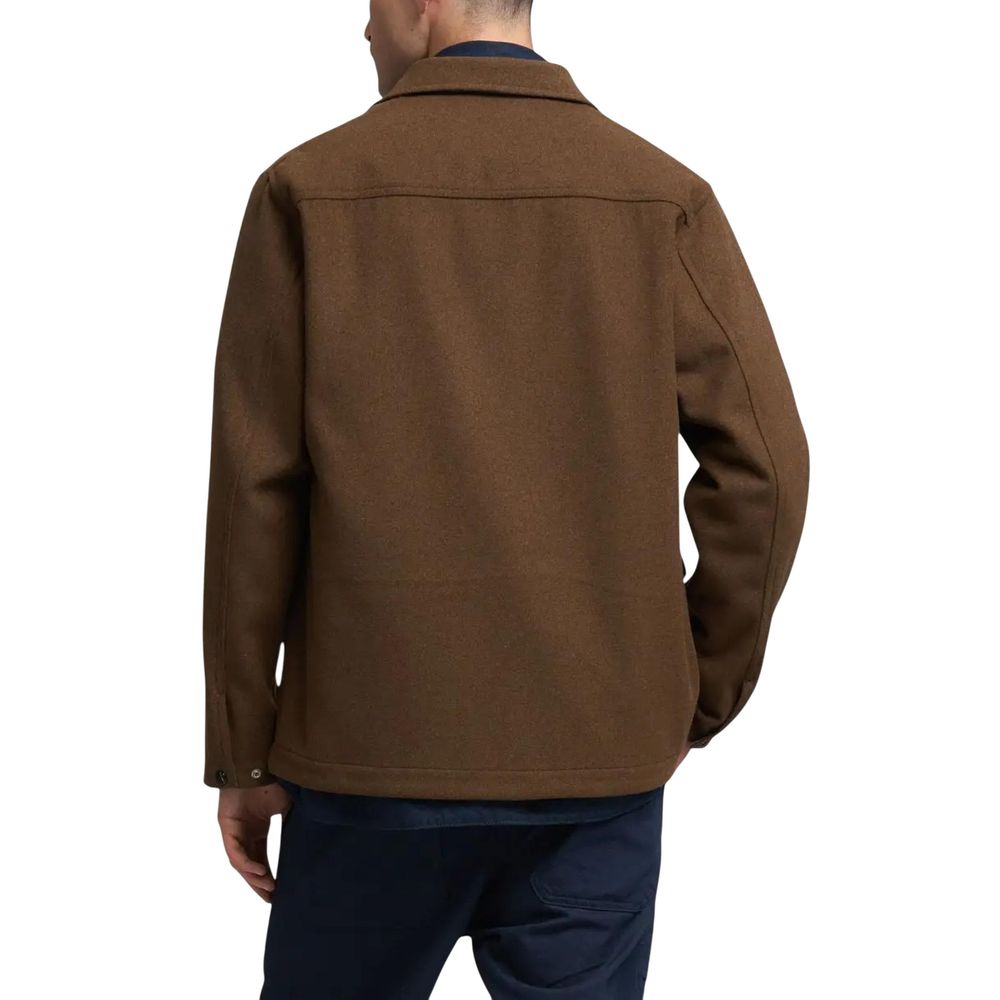 Replay Brown Polyester Coat | Regal Royce