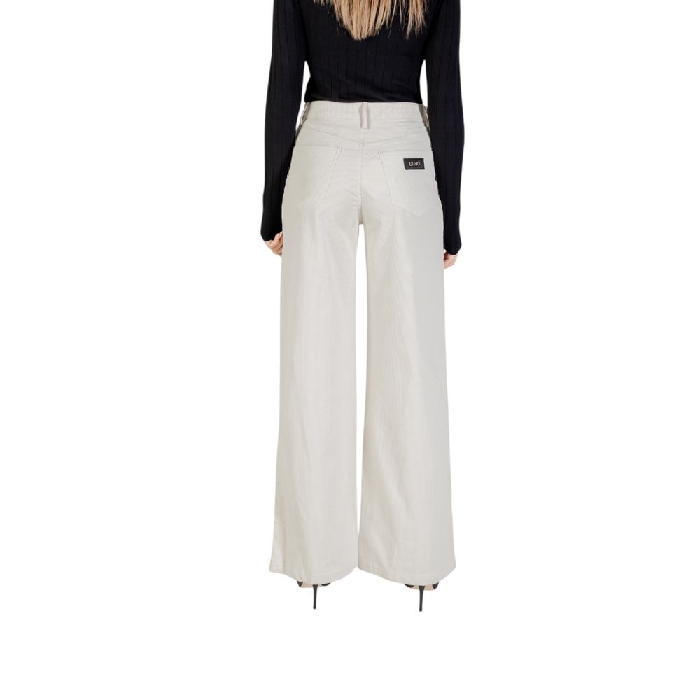 Liu Jo Beige Cotton Casual Pants | Regal Royce