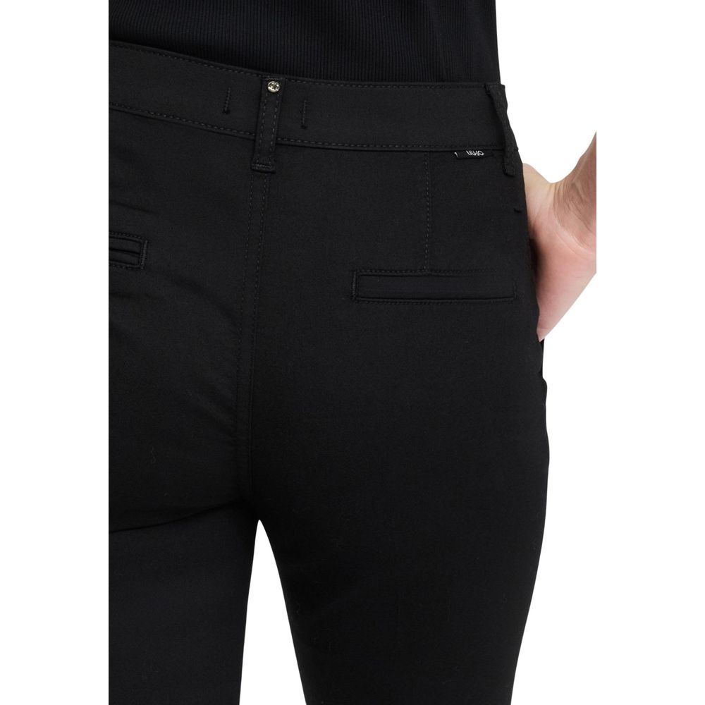 Liu Jo Black Cotton Casual Pants | Regal Royce