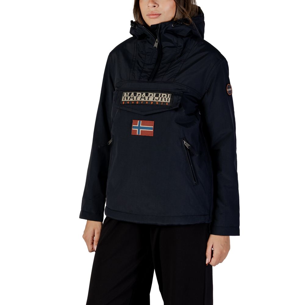 Napapijri Black Polyamide Rain Coat | Regal Royce