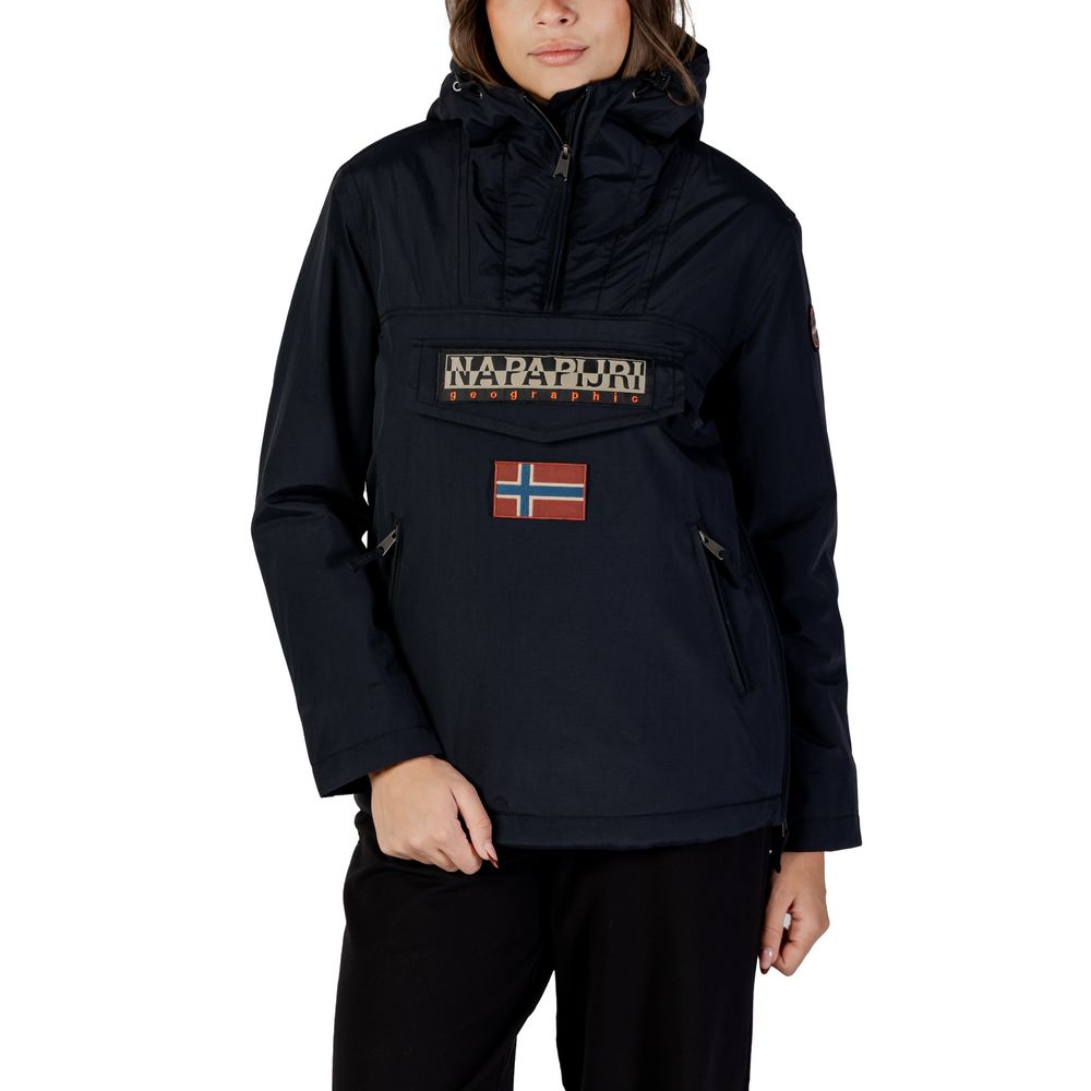 Napapijri Black Polyamide Rain Coat | Regal Royce