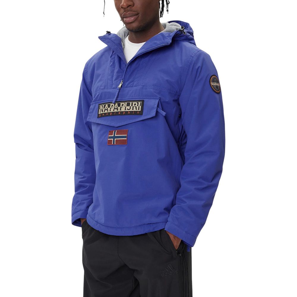 Napapijri Blue Polyamide Shell Jacket | Regal Royce