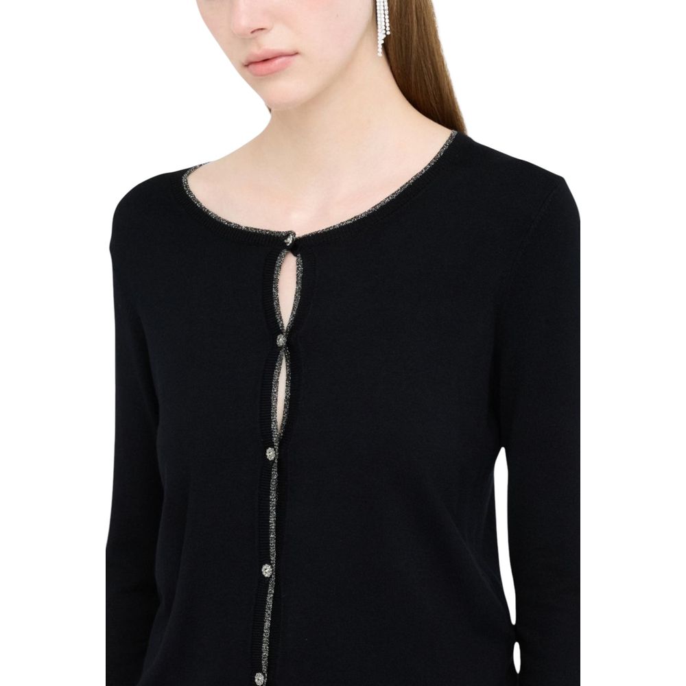 Liu Jo Black Textile Cardigan | Regal Royce