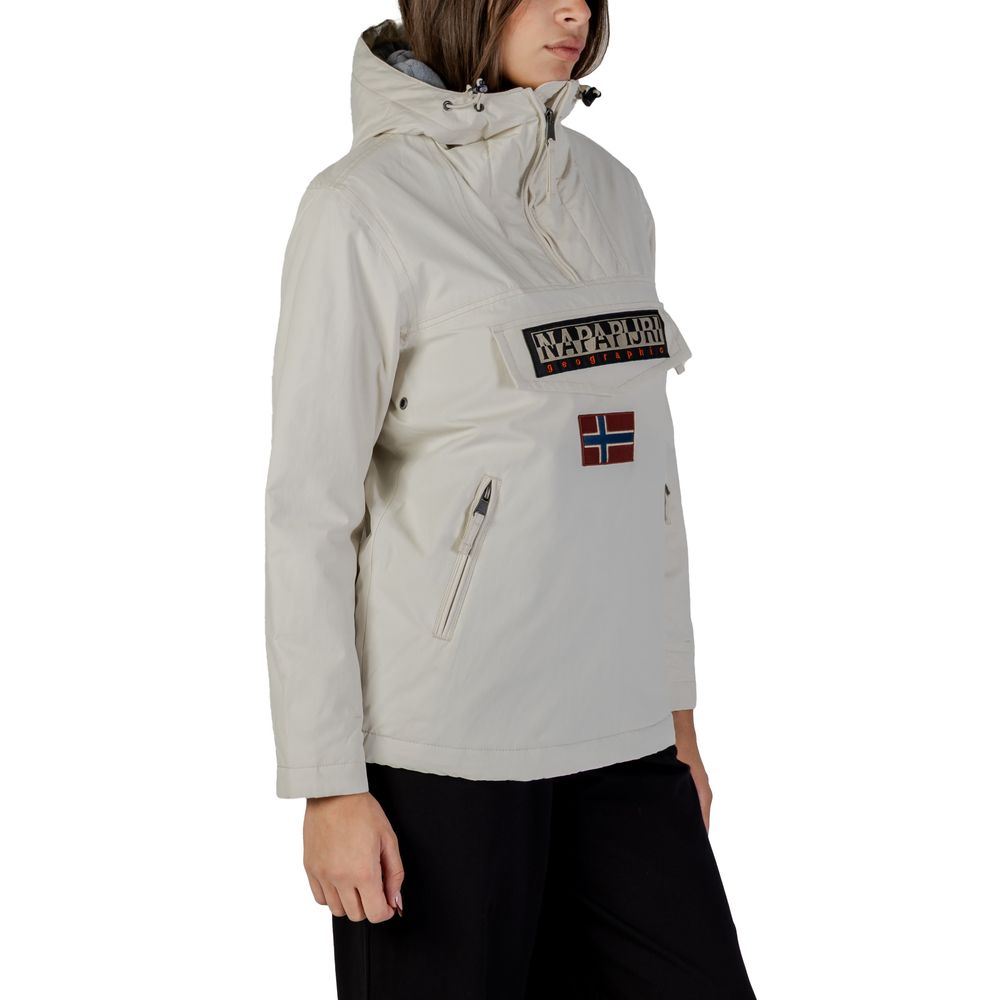 Napapijri Beige Polyamide Shell Jacket | Regal Royce