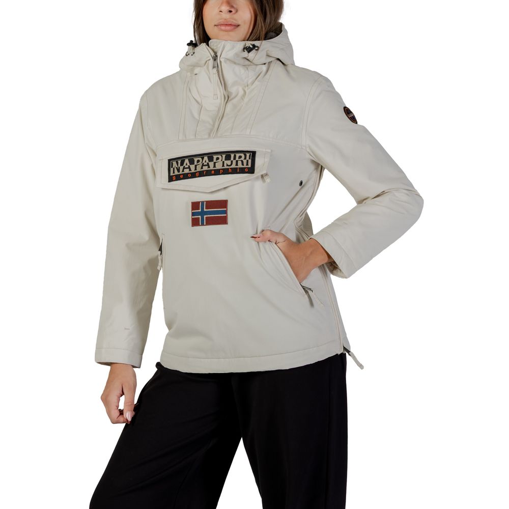 Napapijri Beige Polyamide Shell Jacket | Regal Royce