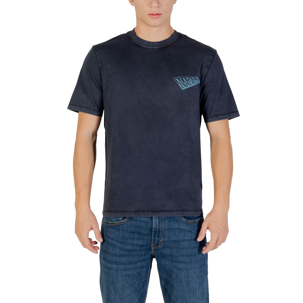 Napapijri Blue Cotton T-Shirt | Regal Royce