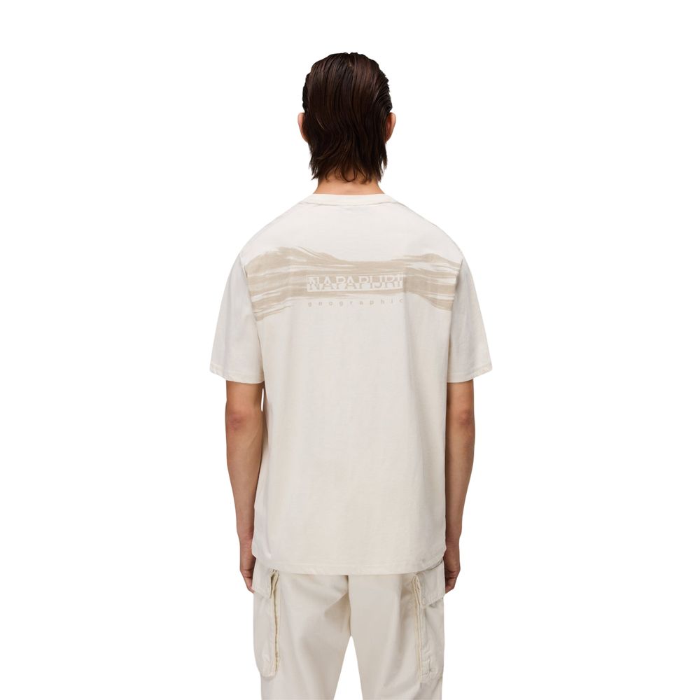 Napapijri Beige Cotton T-Shirt | Regal Royce