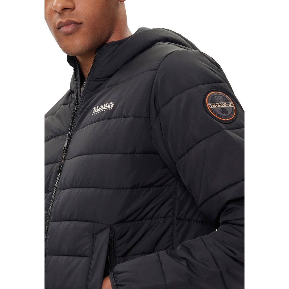 Napapijri Black Polyamide Shell Jacket | Regal Royce