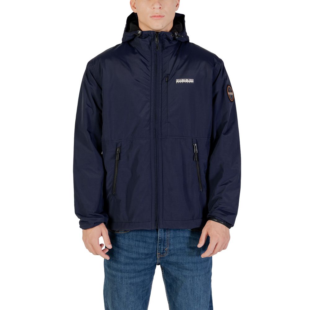 Napapijri Blue Polyamide Shell Jacket | Regal Royce