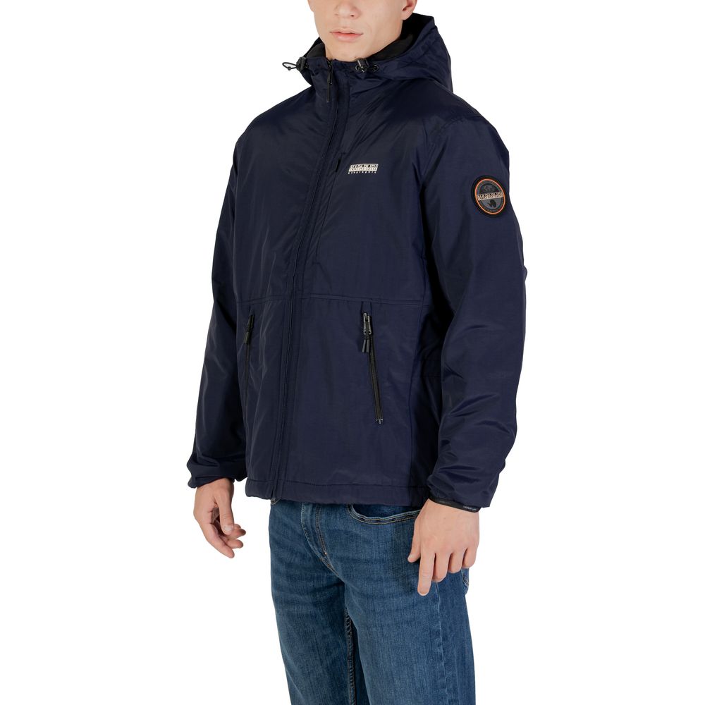 Napapijri Blue Polyamide Shell Jacket | Regal Royce