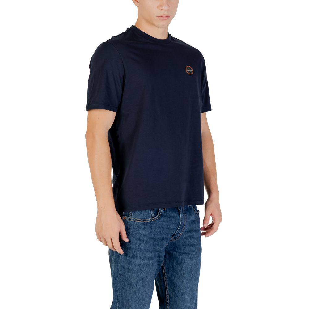 Napapijri Blue Cotton T-Shirt | Regal Royce