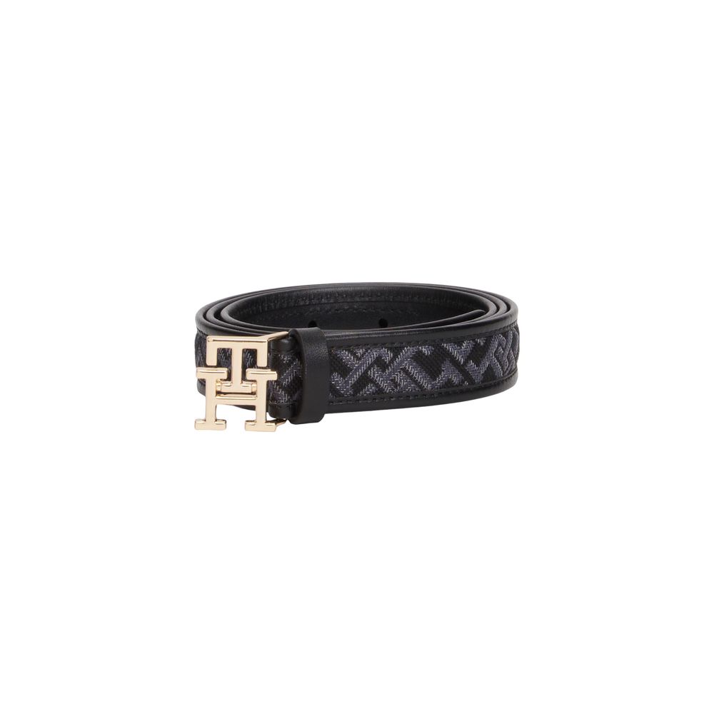Tommy Hilfiger Black Polyester Thin Belt | Regal Royce