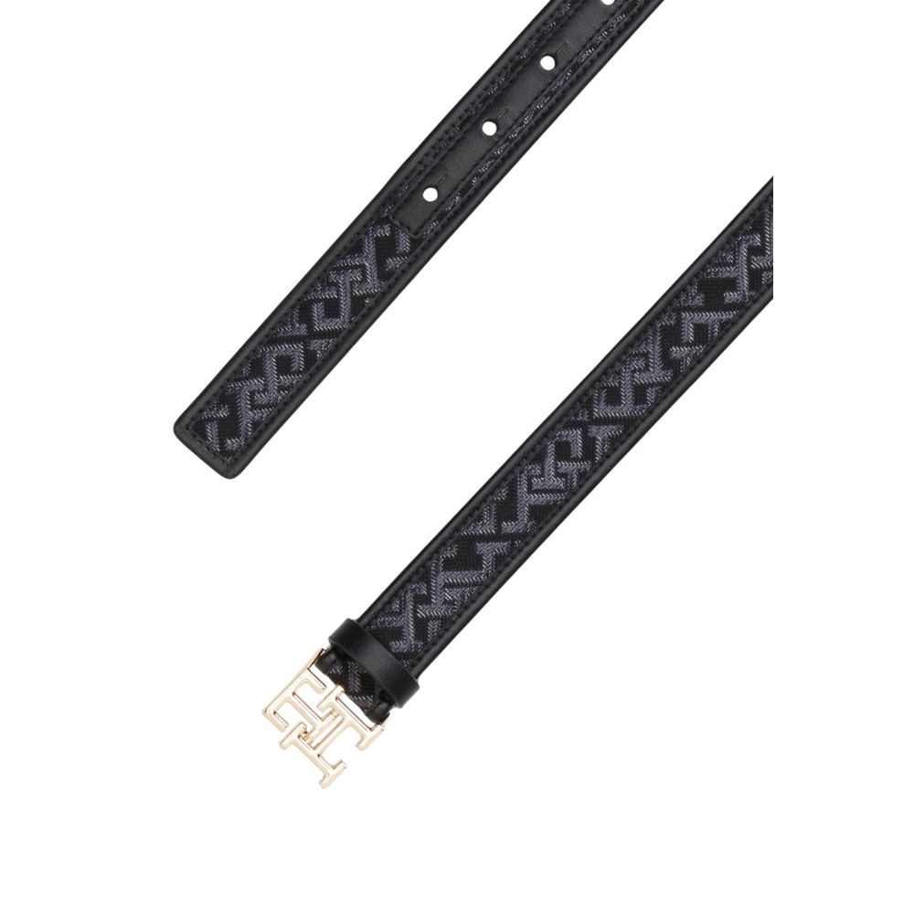 Tommy Hilfiger Black Polyester Thin Belt | Regal Royce
