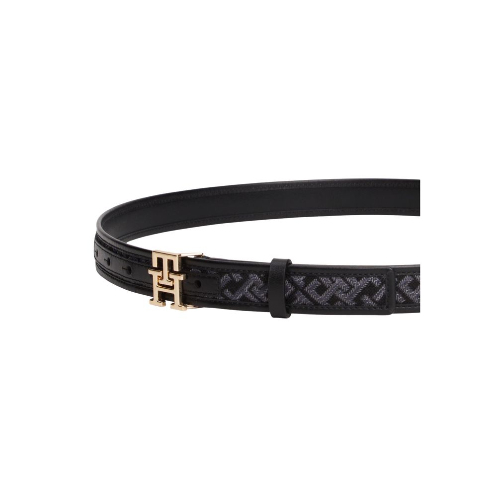 Tommy Hilfiger Black Polyester Thin Belt | Regal Royce
