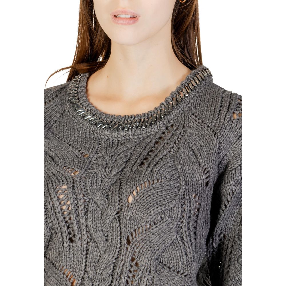 Liu Jo Gray Marabou Sweatshirt | Regal Royce